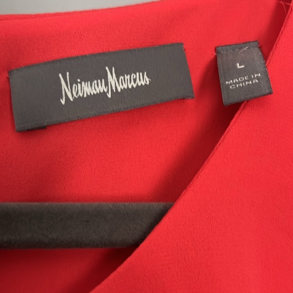Neiman Marcus | Chiffon, Gauzy Asymmetrical Blouse - Picture 2 of 6